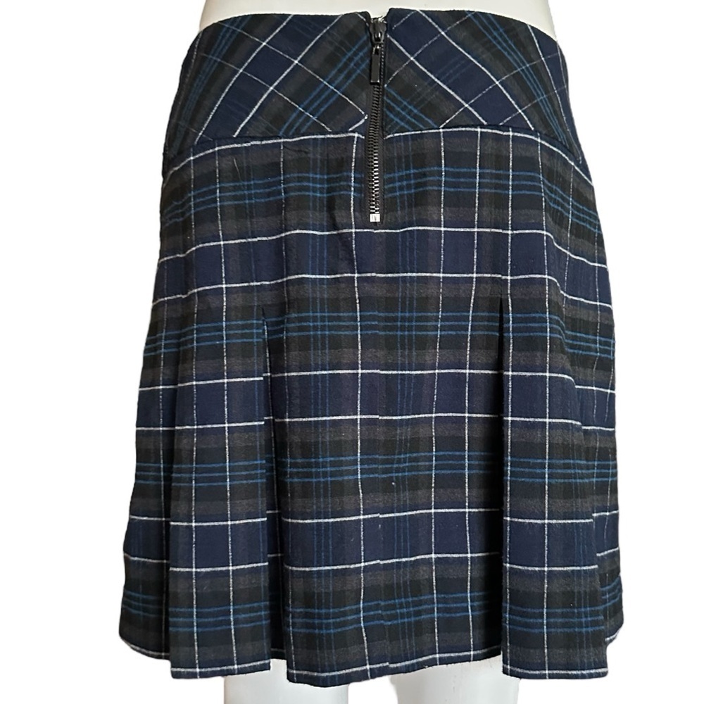 Y2K Le Château Plaid Tartan Mini Skirt With Zipper Pockets Size 5/6 - Picture 4 of 7